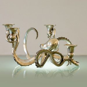 „Octopus“-Leuchter, Zinn, USA, 2015/2020