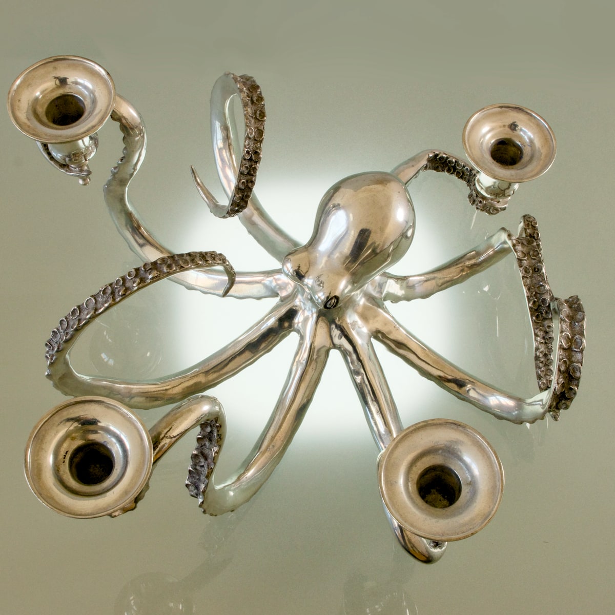 „Octopus“-Leuchter, Zinn, USA, 2015/2020 – Bild 3