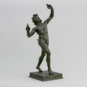 Tanzender Faun (Satyr), Bronze, Fonderia Artistica Sommer, Neapel vor 1900