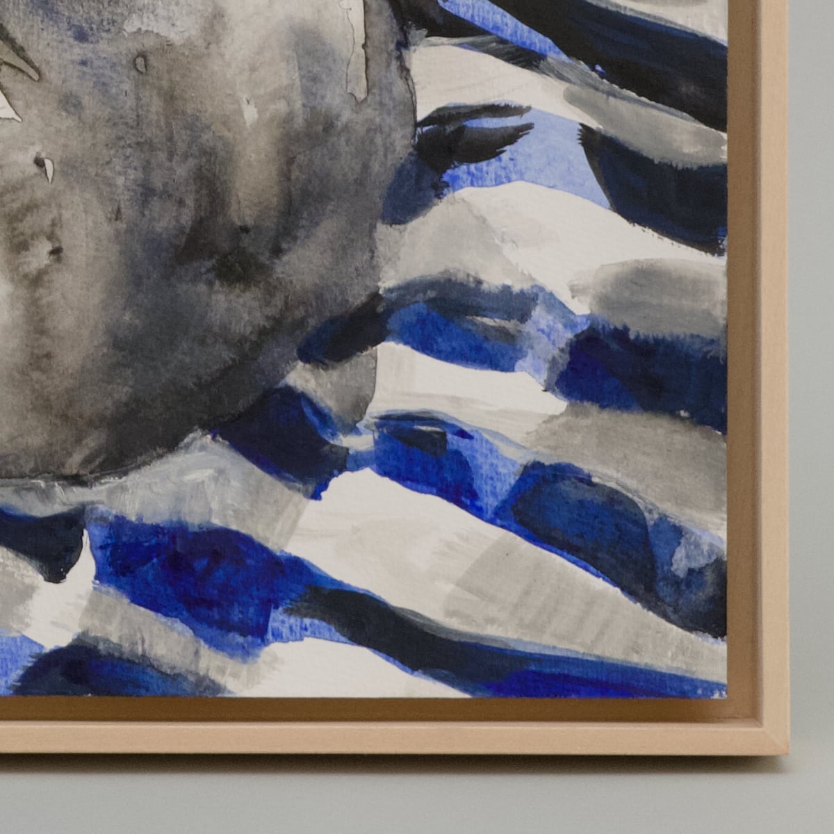 Max Diel „Tipsy Weiss Blau II“, Gouache, 2026 – Bild 3
