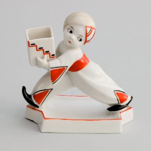 Tischfigur, Porzellan, Art déco