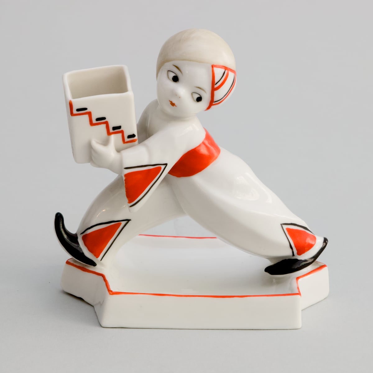 Tischfigur, Porzellan, Art déco